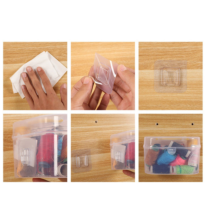 1746 Adhesive Plastic Wall Hooks Heavy Duty Hooks ( 1 Pair ) - Trendex