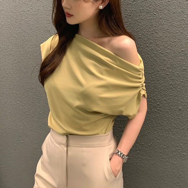 Summer New Niche Irregular Shoulder Design Sense - Trendex