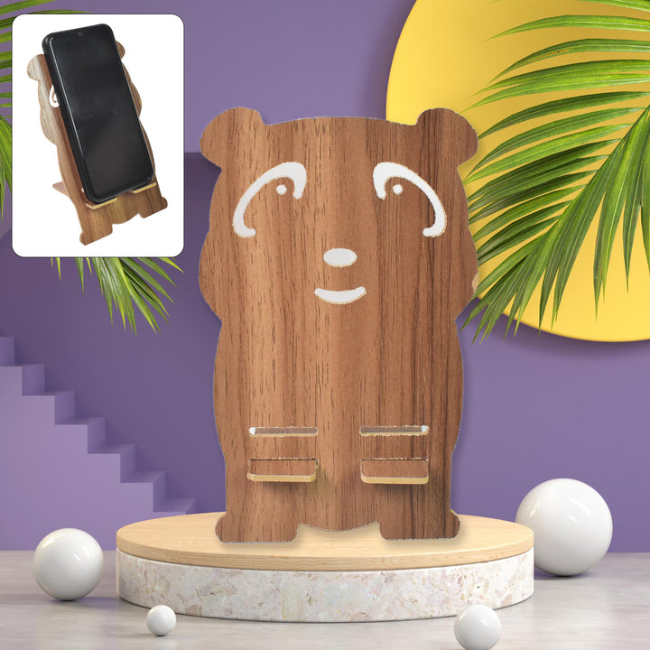 Wooden Cartoon Shape Design Mobile Stand  (1 Pc) - Trendex