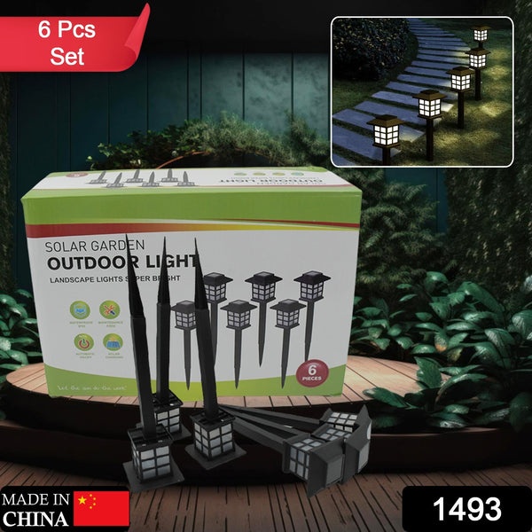 1493 Big Solar Outdoor Lights 6 Pack Waterproof Solar Pathway Lights 10 Hrs Long-lasting Led Landscape Lighting Solar Garden Lights Solar Lights For Walkway Path Driveway Patio Yard  Lawn (6 Pc Set) - Trendex