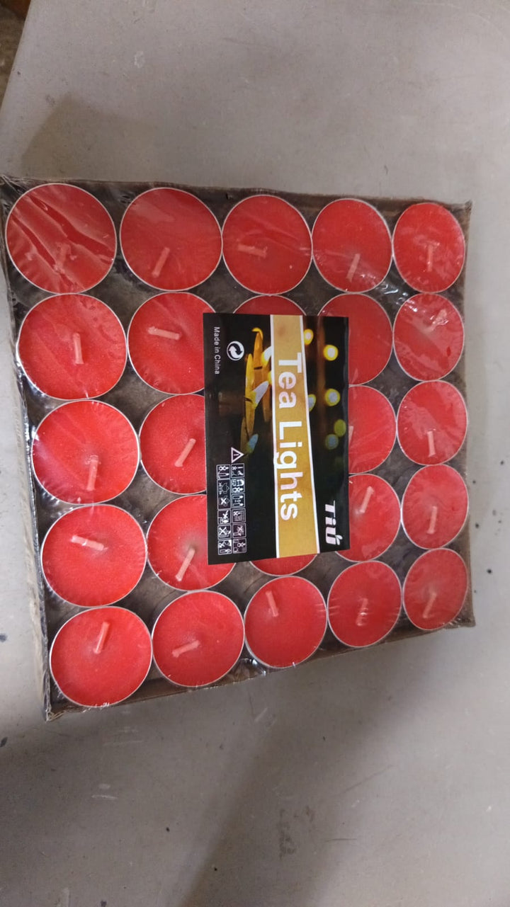 12691 Tealight Candles Set Smokeless Candles Tealight Diwali Candles For Diwali Home Decor Decoration Party Festivals For Mood Dinners Parities Home Decoration Wedding Candle (50 Pcs Set) - Trendex