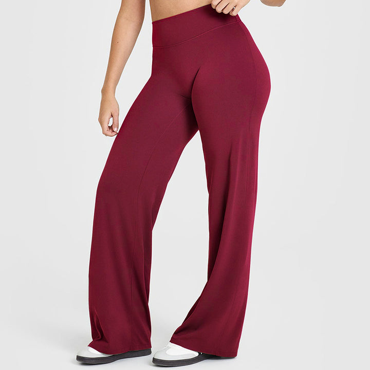 Yoga Pants Women's Thin High Waist Straight Pants - Trendex