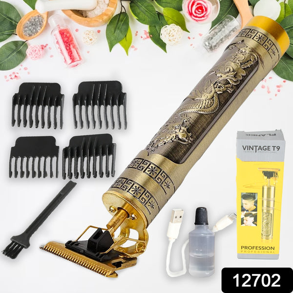 12702 Hair Trimmer For Men Hair Style Trimmer Professional Hair Clipper Electric Shaving Machine Dry Shaving For Men - Hair Shaving And Trimming Beard With 4 Adjustable Blade Clipper Oil Cleaning Brush - Trendex