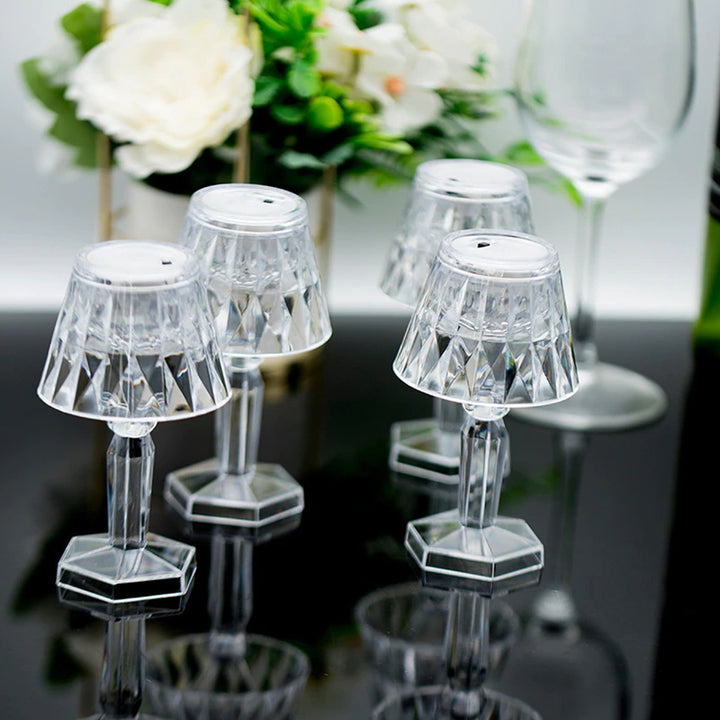 6610 2in1 Transparent Mini Crystal Table Lamp With Reflection Light - Trendex
