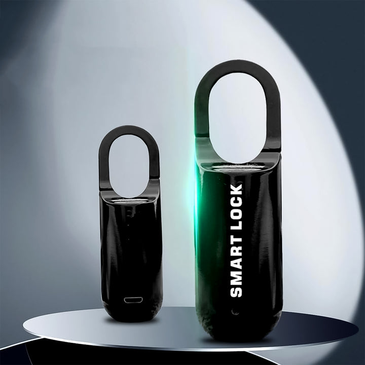 Small Usb Rechargeable Smart Fingerprint Padlock For Locker - Trendex