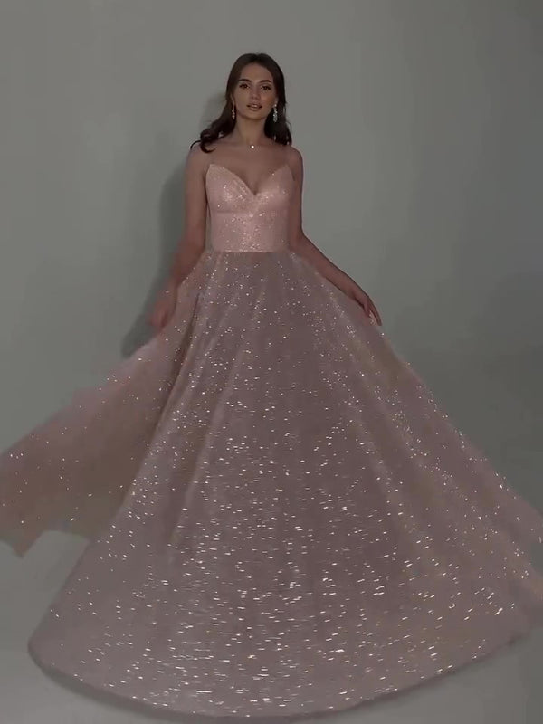 Sequined Backless Evening Dress - Trendex
