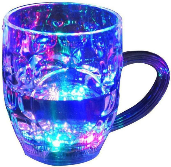 619 Led Glass Cup (Rainbow Color) - Trendex