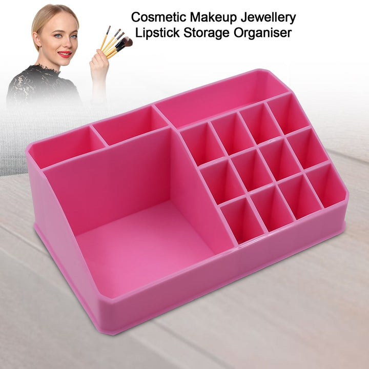 Makeup Organiser Cosmetic Makeup Lipstick Storage Box With Drawer Plastic Case Holder Skin Care Products (1 Pc) - Trendex
