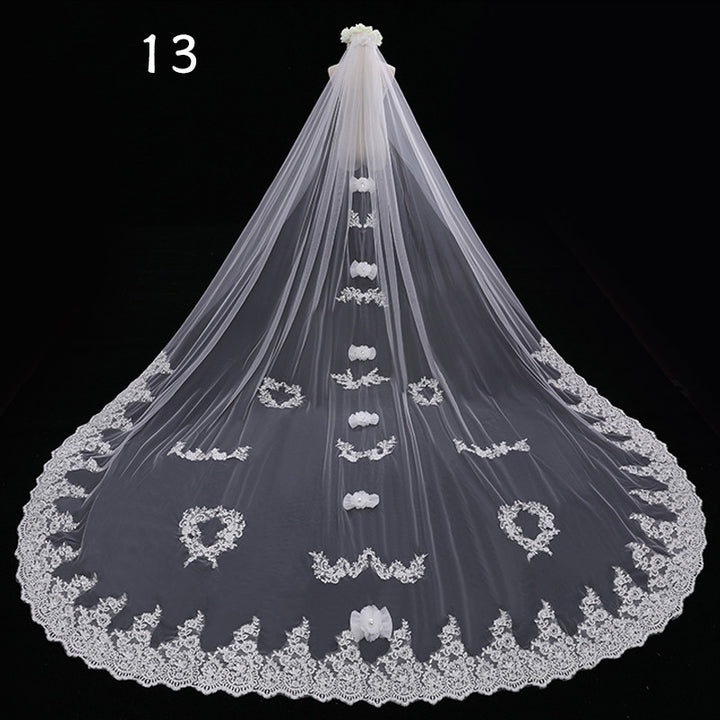 Bride Wedding Master Wedding Veil Long Long Tail - Trendex