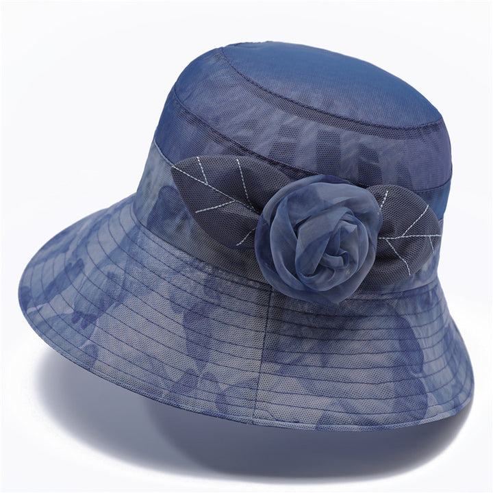Hat Female Summer Ice Silk Sun Hat Middle-aged Mother Sun Protection - Trendex
