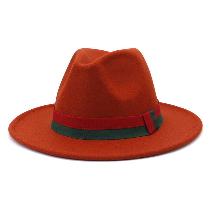 Big Brim British Style Woolen Jazz Top Hat - Trendex