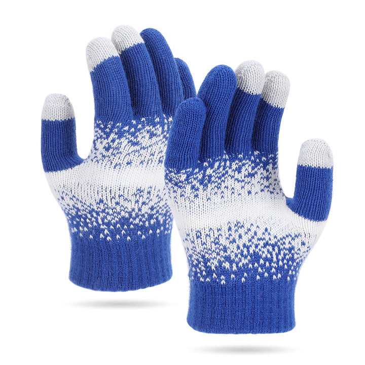 Autumn And Winter New Gloves Women's Knitted Wool - Trendex