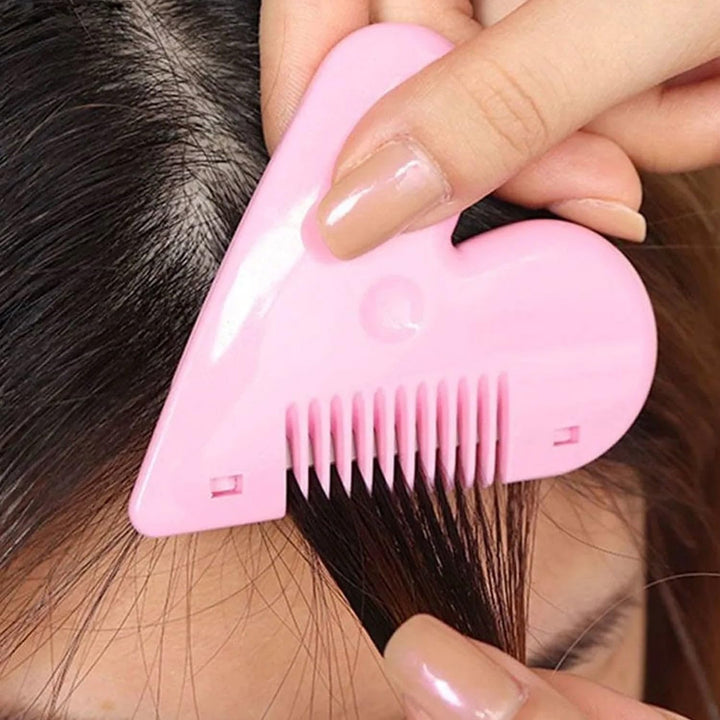 Heart Shape Plastic Hair Cutting Scissors (1 Pc  With Card Packing) - Trendex