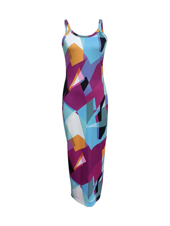 Summer New Suspender Slim Fit Slimming Long Dress - Trendex