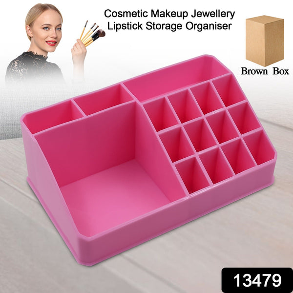 Makeup Organiser Cosmetic Makeup Lipstick Storage Box With Drawer Plastic Case Holder Skin Care Products (1 Pc) - Trendex