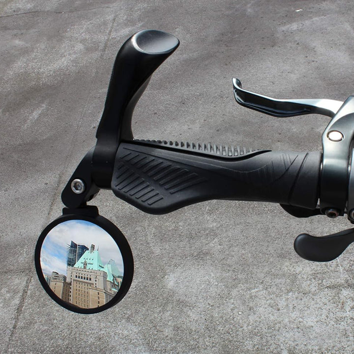 8505 Bar End Bike Mirror Safe Rearview Mirror 360 Rotatable  Foldable Safety Bicycle Rear View Mirror Mirror Durable Bike Mirror (1 Pc) - Trendex