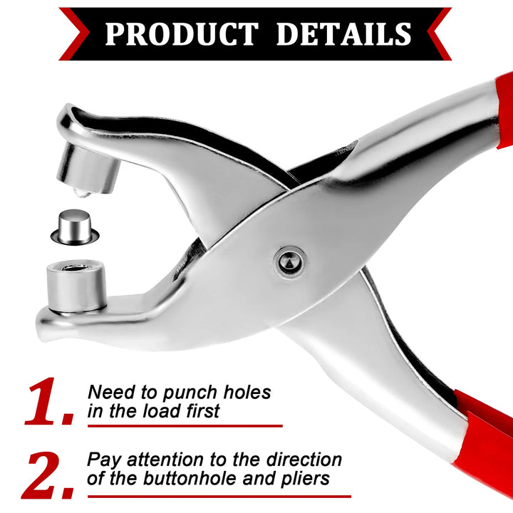 1593 Grommet Setting Tool With 25 Pcs Gold Eyelets Grommets Steel Hole Punch Setter Kit For Leather Canvas All Fabrics Men And Women Clothes Shoes Belts Bags Crafts - Trendex