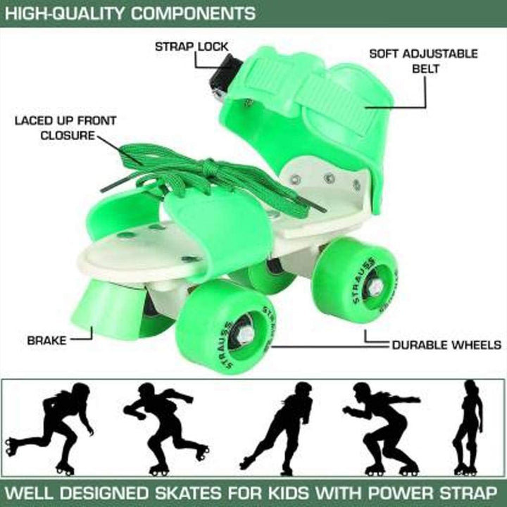 7592 Roller Skates For Kids Very Adjustable  Comfortable To Use  Roller Skate Skating  (Pair Of 1) - Trendex