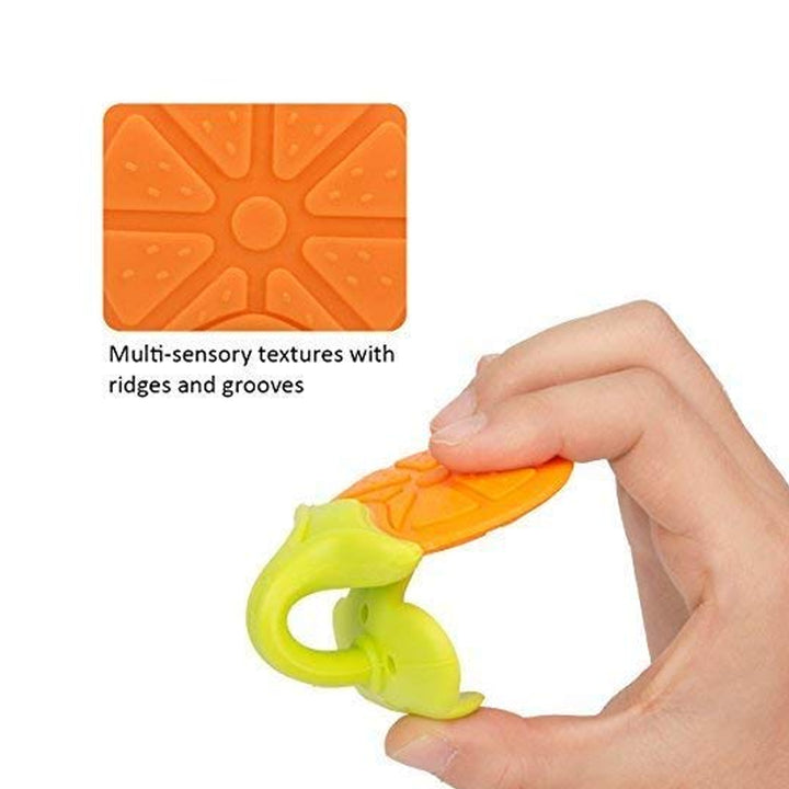 4490 Silicone Fruit Shape Teether Toy Food Grade Silicon Teether Use For Baby  Toddlers  Infants  Children - Trendex