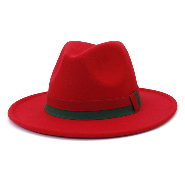Big Brim British Style Woolen Jazz Top Hat - Trendex