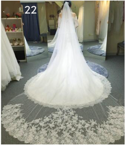 Bridal Wedding Dress Long Tail Luxury Super Fairy Wedding Veil - Trendex