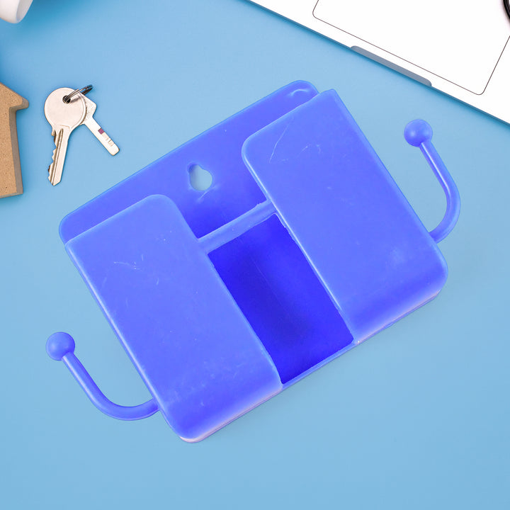 1 Pc Blue Wall Mount Mobile Stand With Hook - Trendex