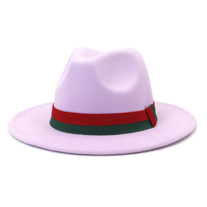 Big Brim British Style Woolen Jazz Top Hat - Trendex
