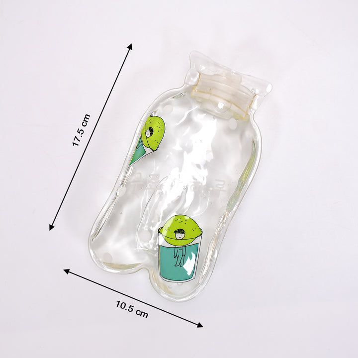6541 Transparent Multi Design Small Hot Water Bag With Cover For Pain Relief Neck Shoulder Pain And Hand Feet Warmer Menstrual Cramps. - Trendex