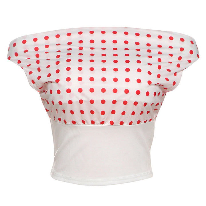 Retro One-shoulder Navel-exposed Waist-controlled Top - Trendex