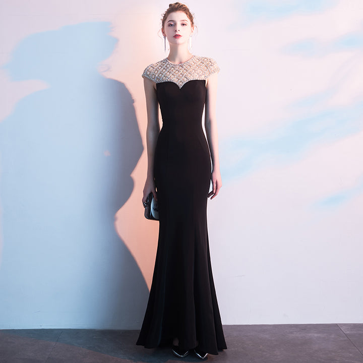 Fishtail Long Banquet Elegant Evening Dress - Trendex