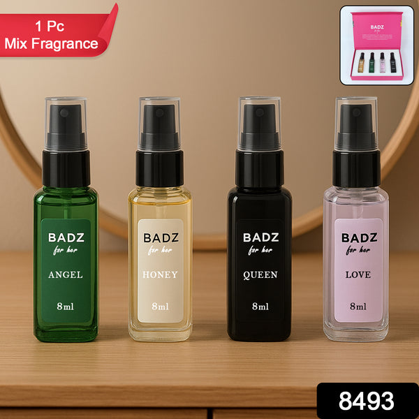 Mini Perfume Spray 8ml (Mix Fragrance  4 Pc) - Trendex