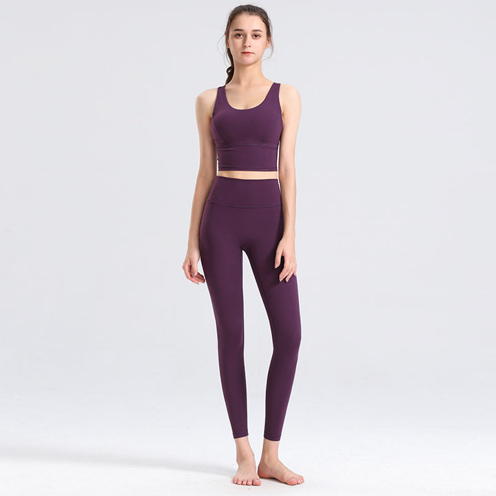 Running Yoga Tight Sports Vest Slim Fit Two-piece Suit - Trendex
