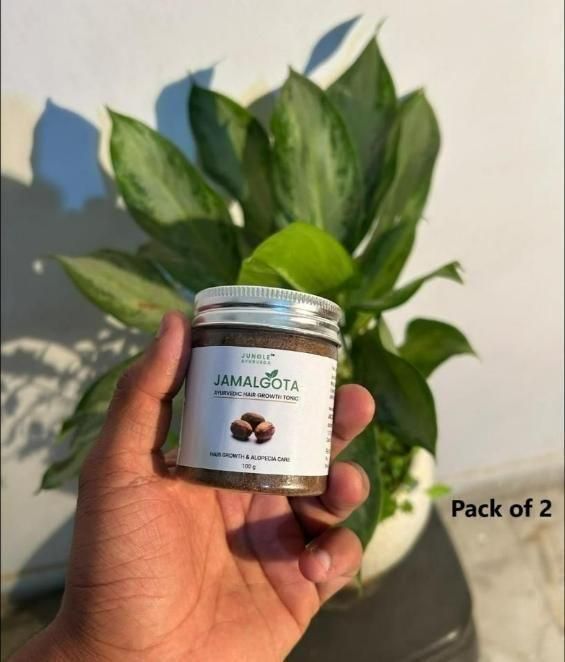 Jamalgota Ayurvedic Hair Growth Powder 100gm Each  (Pack of 2)
