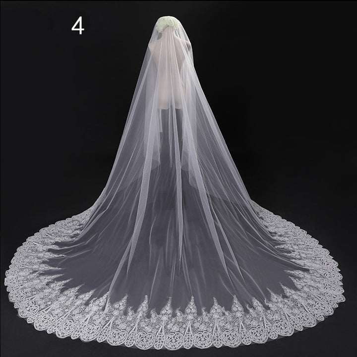 Bride Wedding Master Wedding Veil Long Long Tail - Trendex