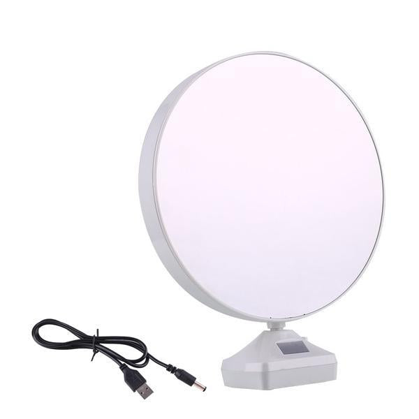 0860 Plastic 2 In 1 Mirror Come Photo Frame With Led Light - Trendex