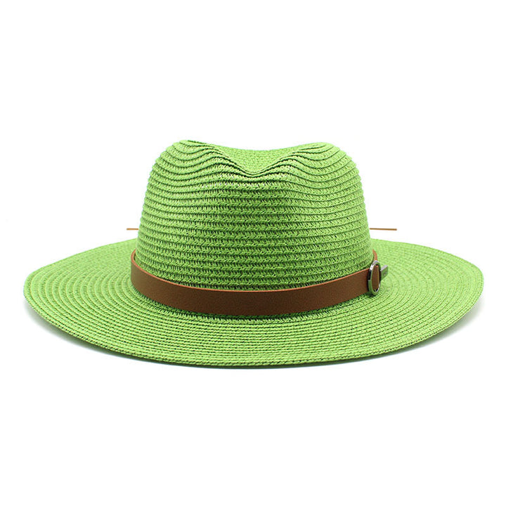 Sun Protection Travel Vacation Beach Woven Denim Top Hat - Trendex