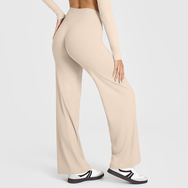Yoga Pants Women's Thin High Waist Straight Pants - Trendex