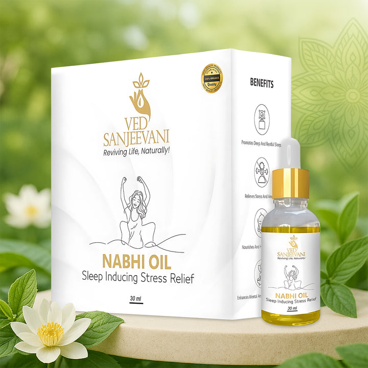 Ved Sanjeevani Nabhi Oil Sleep Inducing Stress Relief (30ml  1 Pc) - Trendex