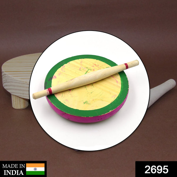 2695 Kids Chakla Belan Set Used In All Kinds Of Household Places By Kids And Childrens For Playing Purposes Etc. - Trendex