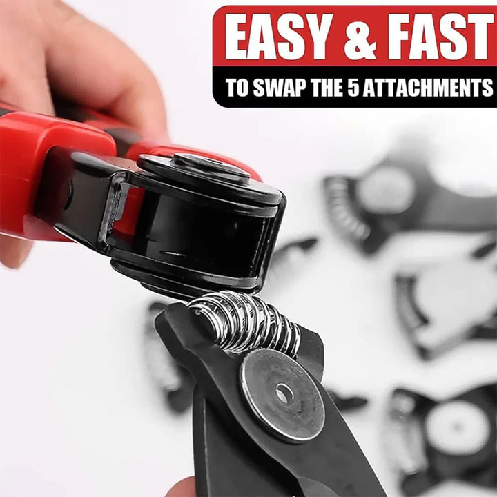 5 In 1 Wire Stripper Pliers Set Soft Grip Anti-slip Alloy Steel Cutting Gripping Stripping - Trendex