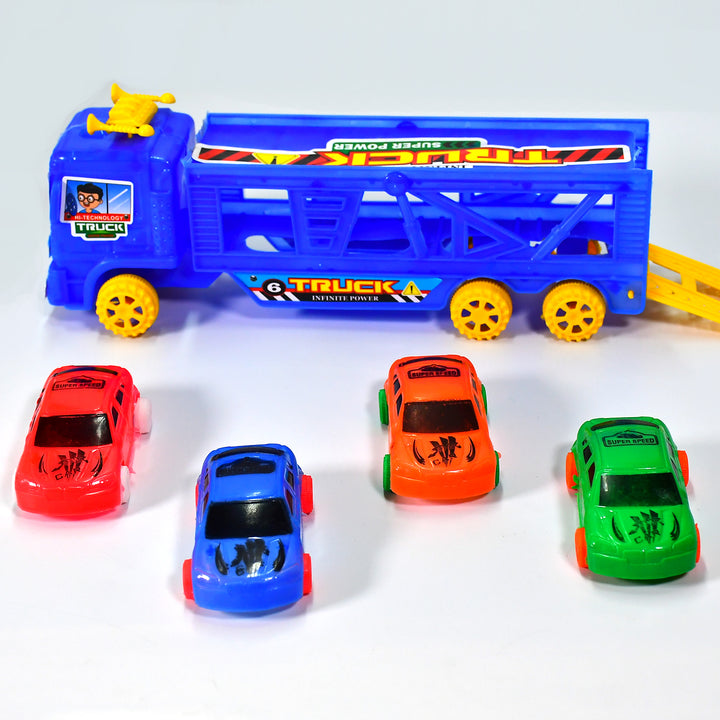 4442 Toy Set Truck With 4 Mini Cars Toy Vehicles For Children - Trendex