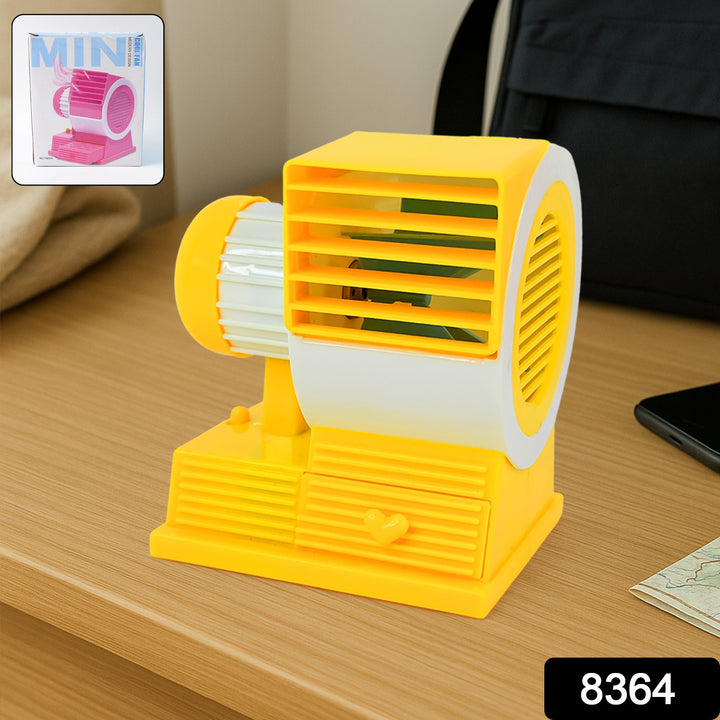 Mini Dual-blade Portable Usb Table Fan - Trendex
