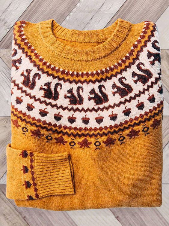 Hooded Thick Needle Fabric Trendy Round Neck Sweater - Trendex