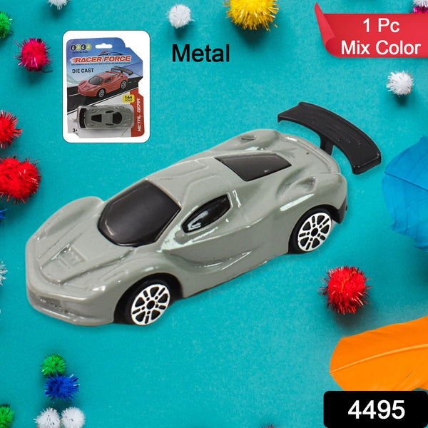 Metal Mini Car Toy Free Wheel Toy Vehicle (Multicolor  1 Pc) - Trendex