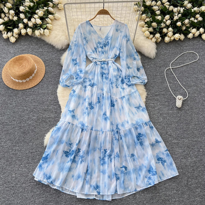 French Style High-grade Waist-tight Dress Women - Trendex