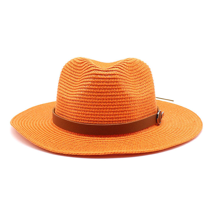 Sun Protection Travel Vacation Beach Woven Denim Top Hat - Trendex