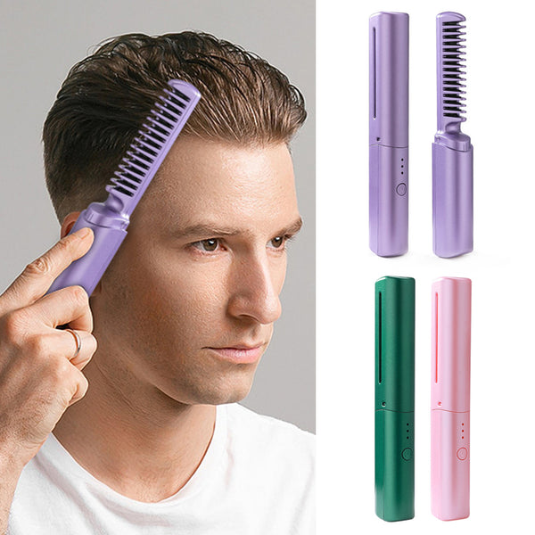 Mini Adjustable Hair Straightener Hot Comb