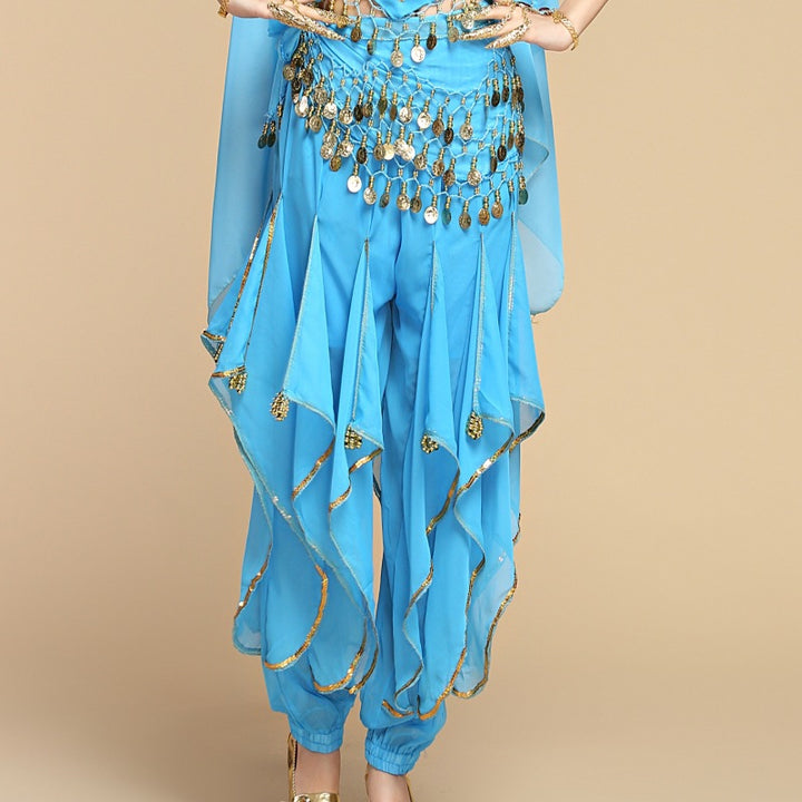 Children's Creative Leg Binding Glitter Chiffon Pants - Trendex