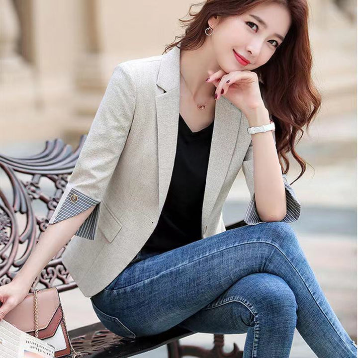 Three-quarter Sleeve Thin Business Wear Slim Fit Fashion Elegant Business Suit - Trendex