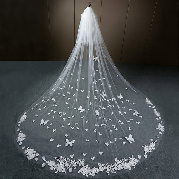 Starry Sky Veil Bridal Wedding Dress - Trendex